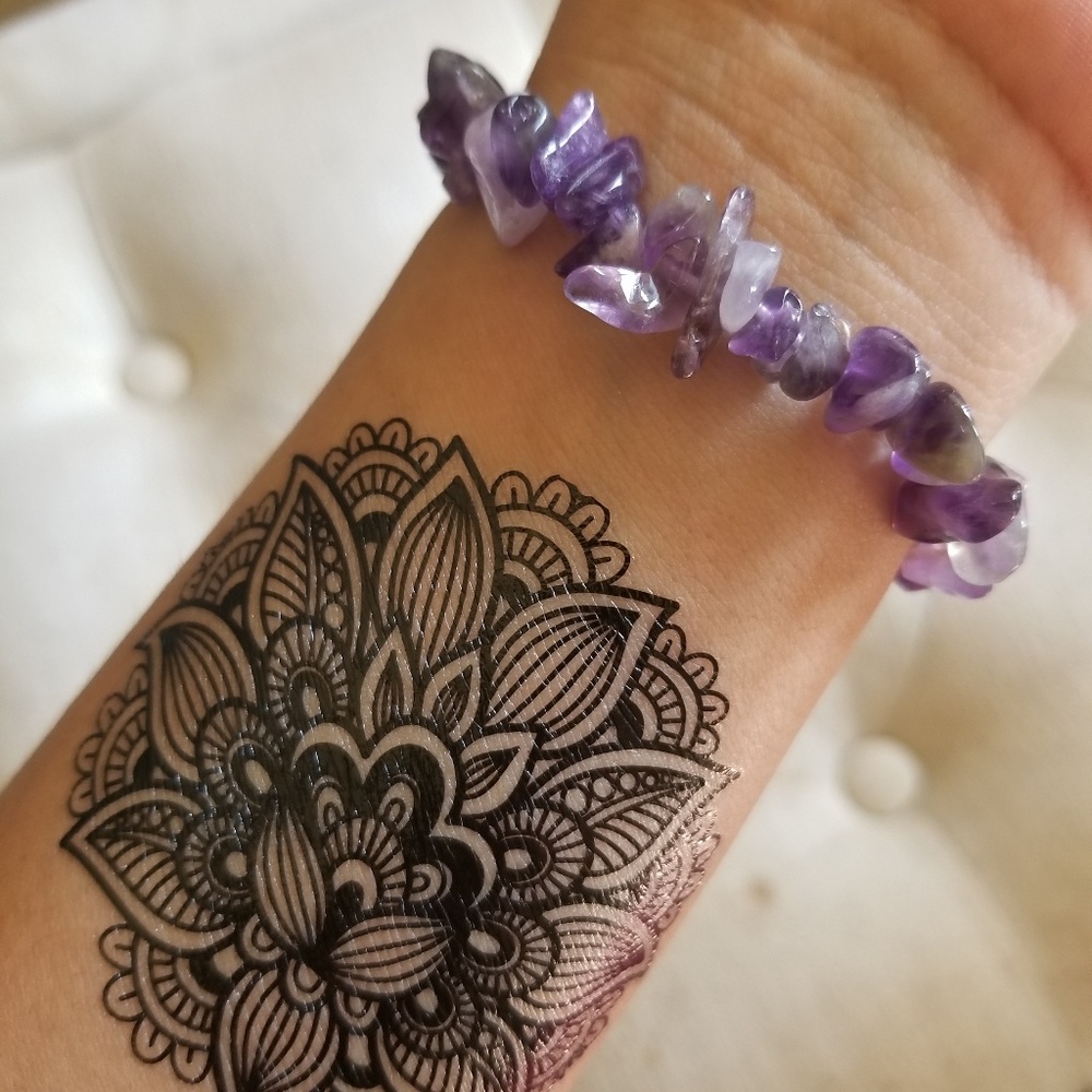 Amethyst Beaded Bracelet